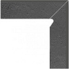 Semir Grafit Цоколь правый структурный 2-х элем 30х8,1
