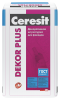 Ceresit Dekor Plus декоративная штукатурка для фасадов