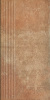 Scandiano Rosso Ступень простая структурная 30х60