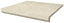 Scandiano Beige Ступень простая с капиносом структурная 30х33