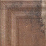 Scandiano Rosso Ступень угловая структурная 30х30