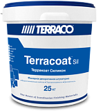 Terraco Terracoat Décor Silicone Фасадная  декоративная штукатурка с крупной текстурой "Шагрень" 