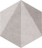 Декор Free Space hex grey STR 11x12,5 
