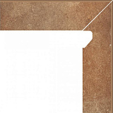 Scandiano Rosso Цоколь правый структурный 2-х элем. 30х8,1