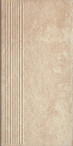 Scandiano Beige Ступень простая структурная 30х60