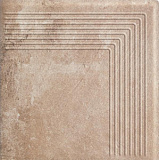 Scandiano Ochra Ступень угловая структурная 30х30